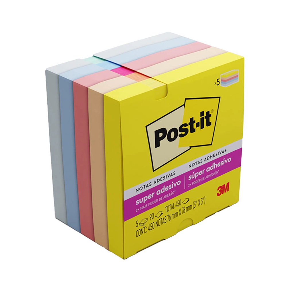 [32544875] Bloco De Notas Postitis 76X76Mm Colorido