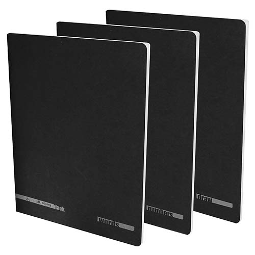 Caderno A5 Capa Preta